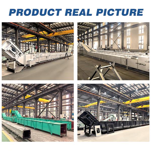 Durable and Easy Clean Adjustable Speed Chain Scraper Conveyor for Material Transmission