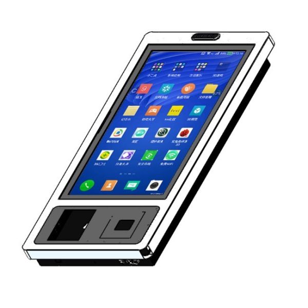 27 inch Android Systems QR Scanner Self Checkout Interactive Kiosk Supermarket Touch Screen Self-service Ordering Machine