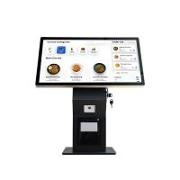 Borne de paiement libre-service murale pour restaurant avec écran tactile 21,5