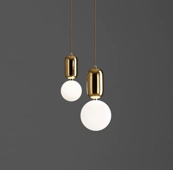 JYLIGHTING Nordic Pendant Light Bedroom Office Restaurant bar Lamp Modern Simple Creative Personality Glass Ball Chandelier