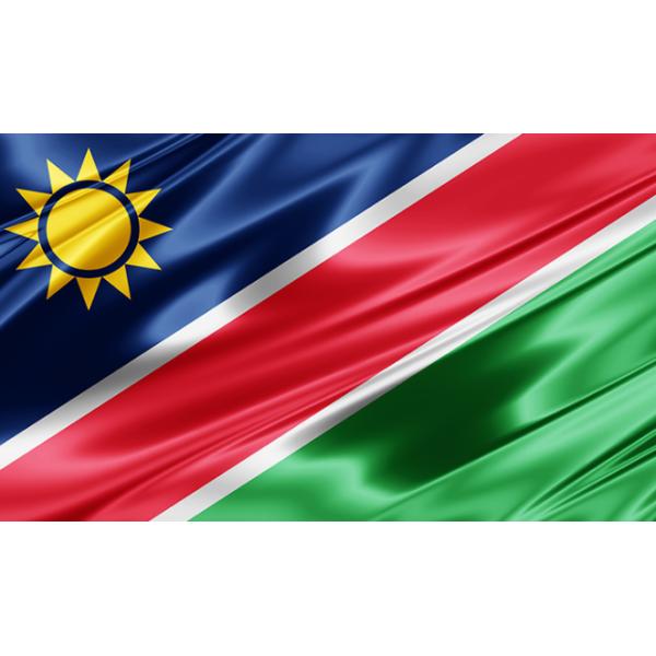 ナミビア国旗 ニットポリエステル スクリーン印刷 ロープ スイスフック