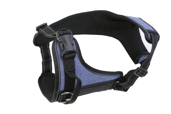 Mesh Inside Dog Pet Harness confortável XXS-L com correia de banco de carro