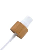 Casquillo cosmético de la loción del espray de la botella de la pantalla de la bomba plástica de bambú de madera del tratamiento