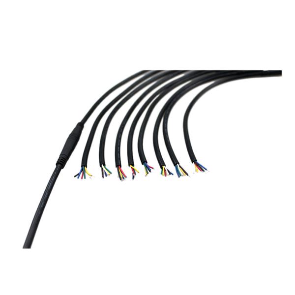 3Ft Length Male To Female M8 6pin Waterproof Bicycle GPS Positioning Cable PVC Jacket