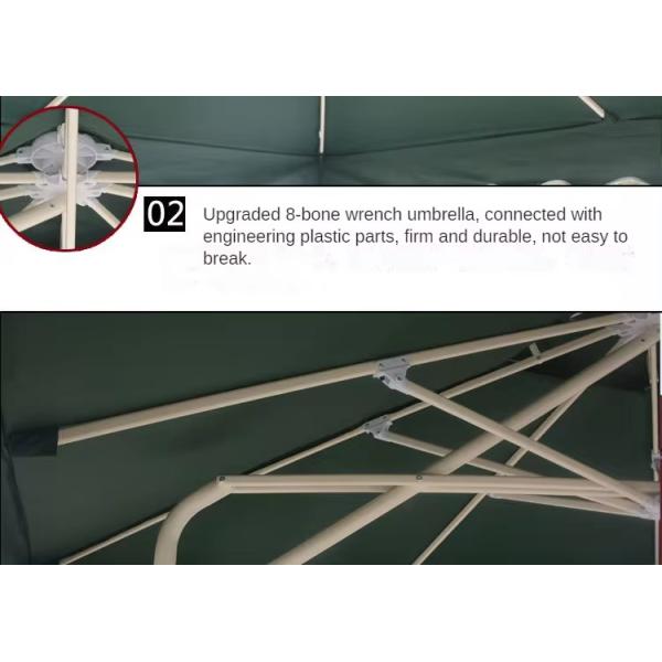 Outdoor Patio Garden Sunshade Umbrella with Big Wrench Banana Design and Sun Protection