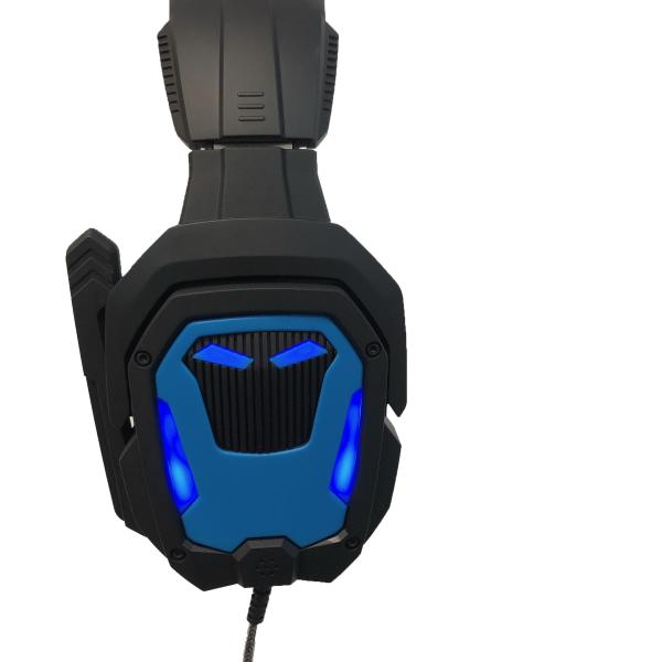 наушники 40mW 300mAh 8hours Bluetooth Черно-голубой игры беспроводные