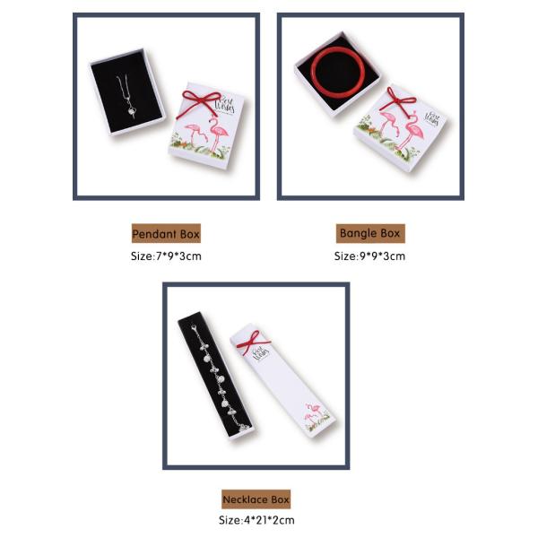 High Quality Rigid Elegant Cardboard Ring Bracelet Necklace Jewelry Gift Box