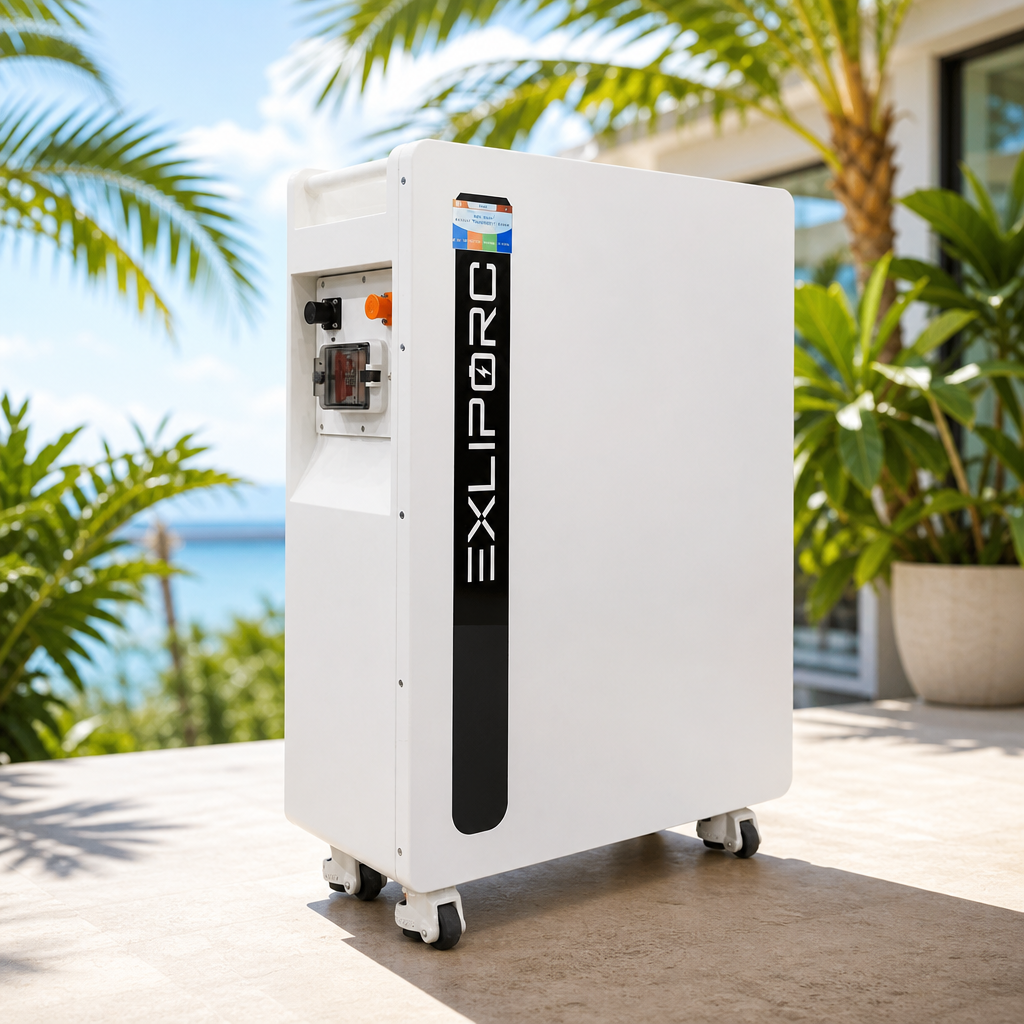 EXLIPORC 16kWh IP65 Heat-Resistant Battery - [Thailand Stock] Full Power at 40C Plus Tropical Temperature