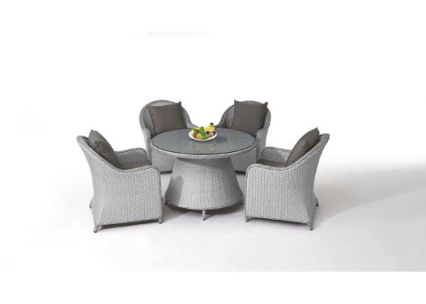 4 Seater Rattan Wicker 1.2CBM Outdoor Table Chairs Set