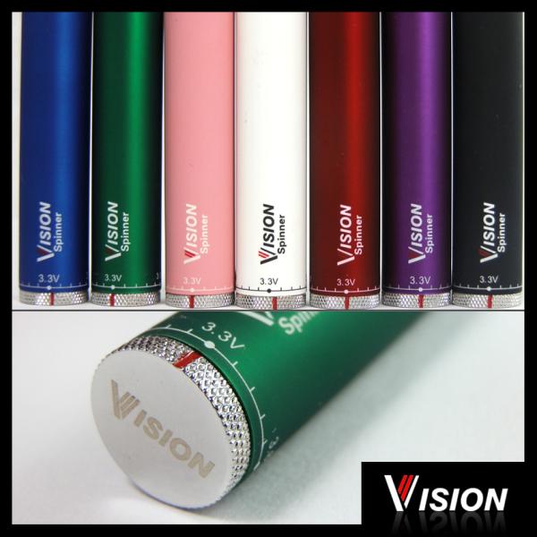 Newest Original Vision Rainbow Spinner Ecig Battery 1300mAh Vision Rainbow Battery