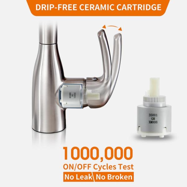 Faucet ручки никеля Faucet Bathroom нержавеющей стали 3004 одиночный