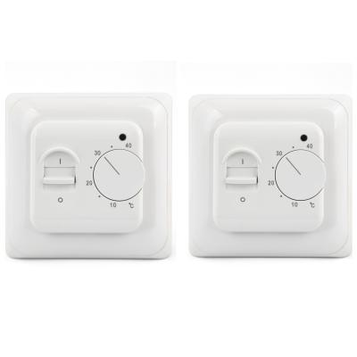 Water AC Digital Heating Electronic Room Thermostat In White Color