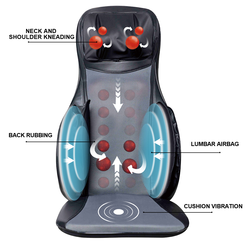 Cojin De Masaje Electric Full Body Massage Chair Balance Car Cushion Advance Body Massager Seat Shiatsu Massage Cushion