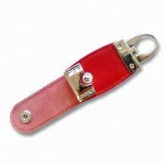 Nueva memoria USB AT-030C del cuero de la llegada
