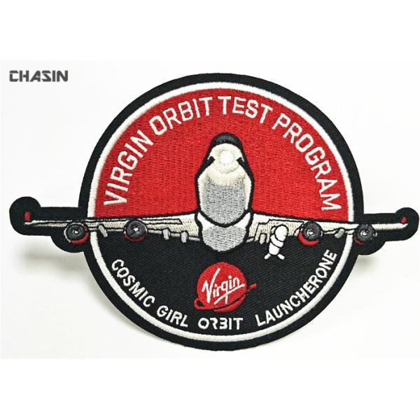 Aviation Club Clothing Embroidery Patches Heat Press Badge Embroidered Patches