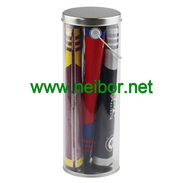 Clear PVC pail PET bucket Plastic tube for color flags packaging