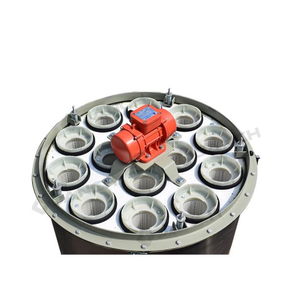 Silo Vent Dust Collector 1100x1100x1400mm Stainless Steel Vibration Cleaning