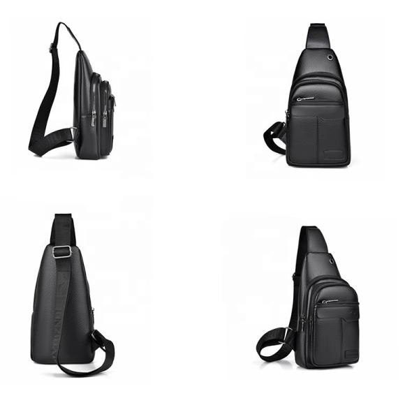 Unisex Fashion Sling Zipper Chest Bag Waterproof Crossbody Sport Bag Custom Logo