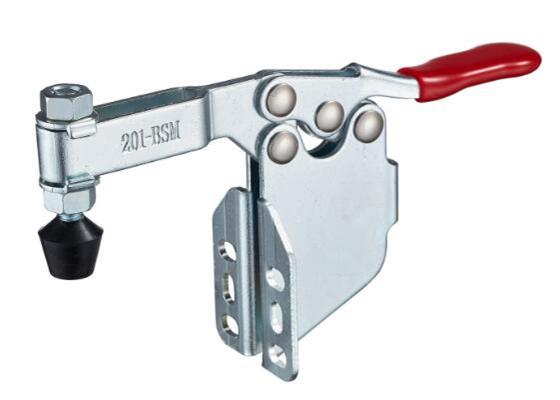 Solid Bar Straight Base Horizontal Handle Toggle Clamp with Bolt Retainer 201BSI