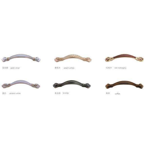 Zinc Alloy Bedroom Door And Cabinet Handles , Furniture Drawer Handles