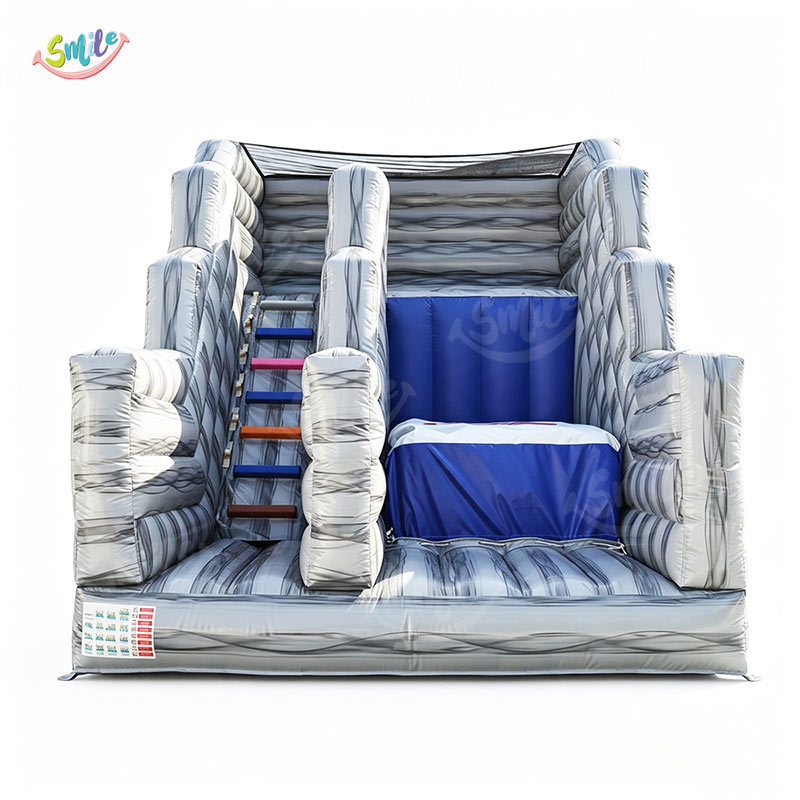 Commercial Grade Inflatable Stunt Jump Free Fall Airbag with Climbing Ladder for Extreme Sports Party Rental Business