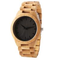 Mouvement en bois en bambou de quartz du Japon de montre-bracelet de ROHS BSCI