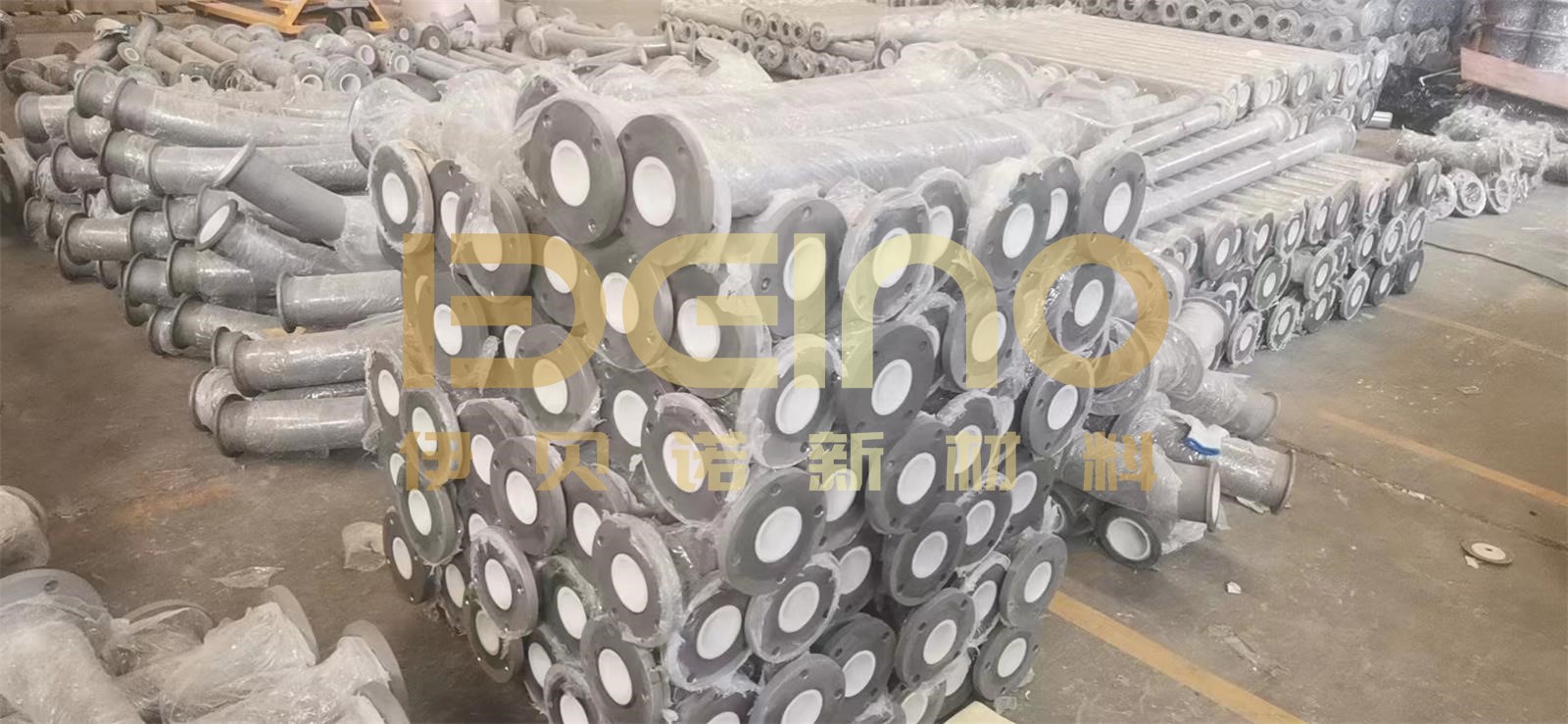 Integral Ceramic Wear Resistant Pipe  Ceramic Lined Pipe Elbows