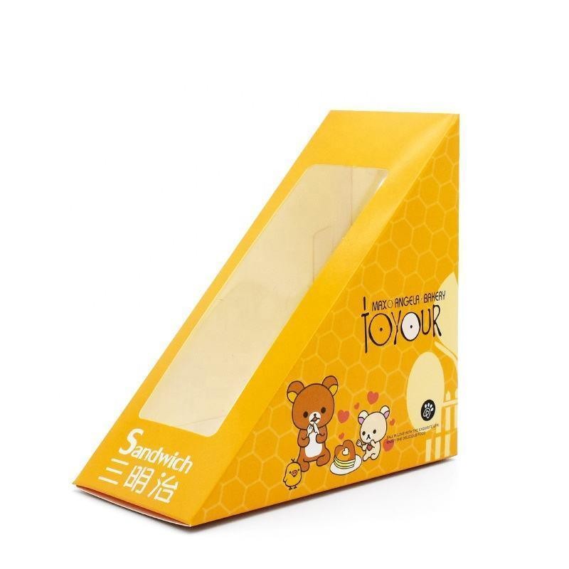 100.00cm * 80.00cm * 60.00cm Kraft Paper Sandwich Box with Window Return refunds