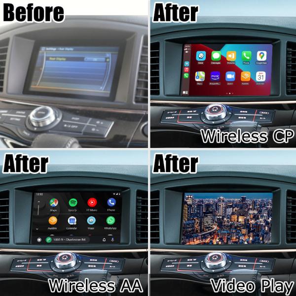 Подъем экрана касания беспроводного carplay андроида поисков E52 IT06 Nissan Elgrand автоматический емкостный