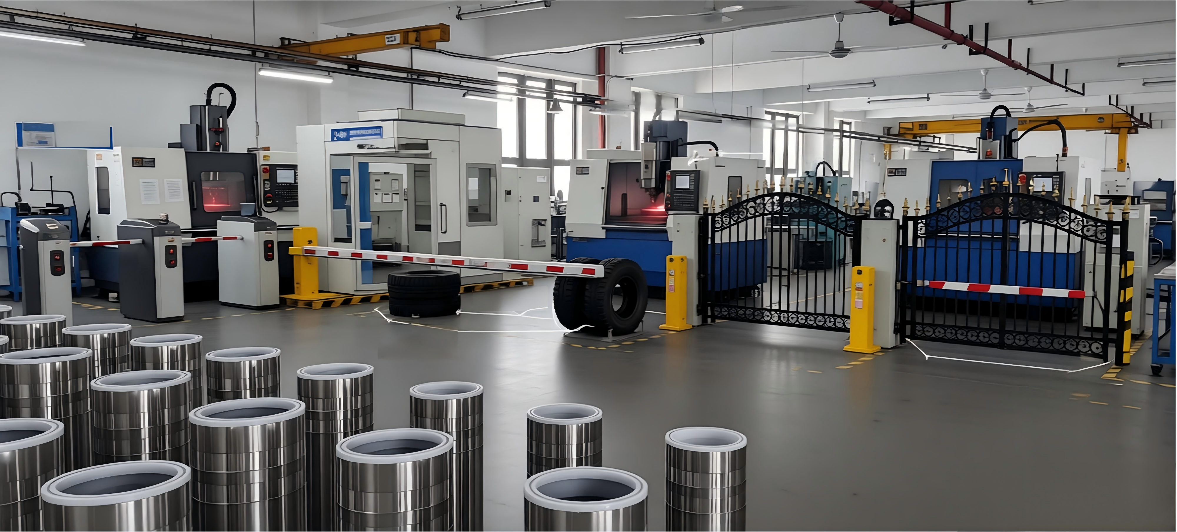 800mm K12 Crash Rated Rising Security Bollards with Powder Coated or Galvanized Finish