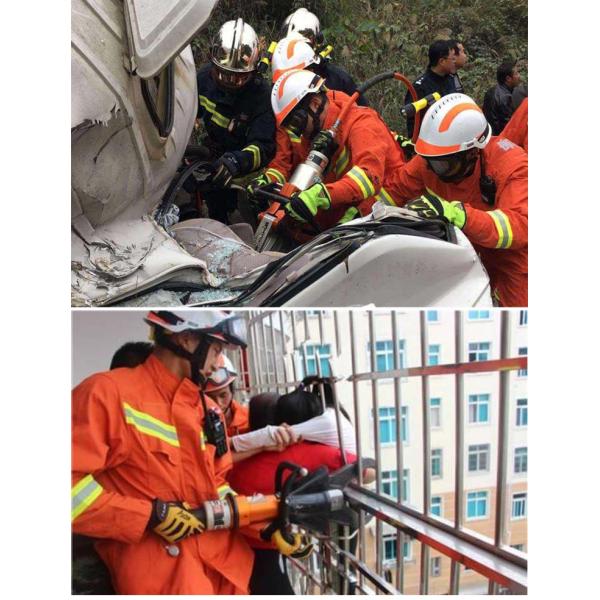 Accident Rescue Hydraulic Combination Cutter Spreader 57kN Pulling Force