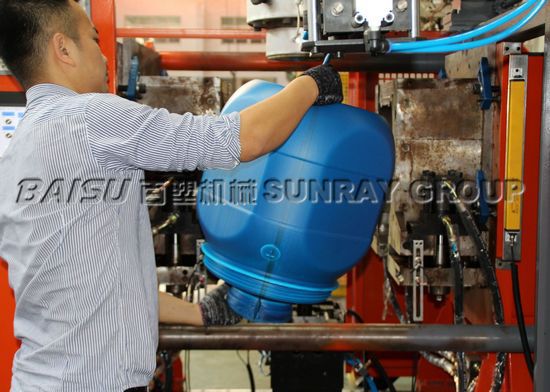 Large Blue Drum Blow Molding Equipment With Bottom Blowing System SRB90