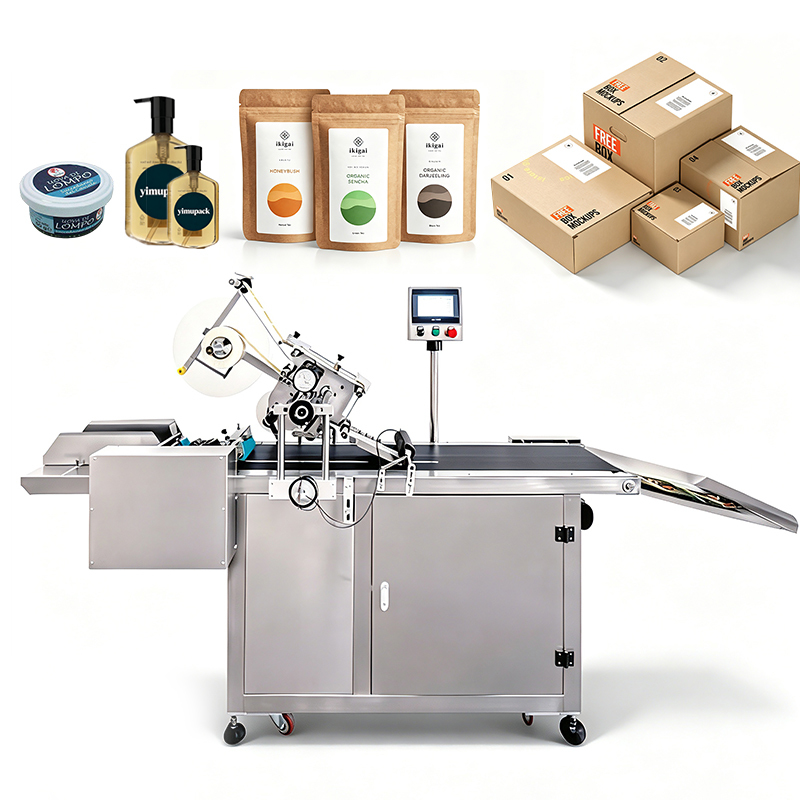 Factory Direct YM210D Automatic Label Machine Flat Bottle Boxes and Bags Label Printer Sticker Machine with Date Coding Printer