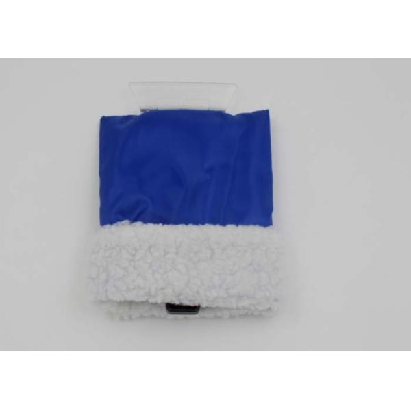 Waterproof Blue Plastic Glove Ice Scraper For Car With Custom Logo EN71