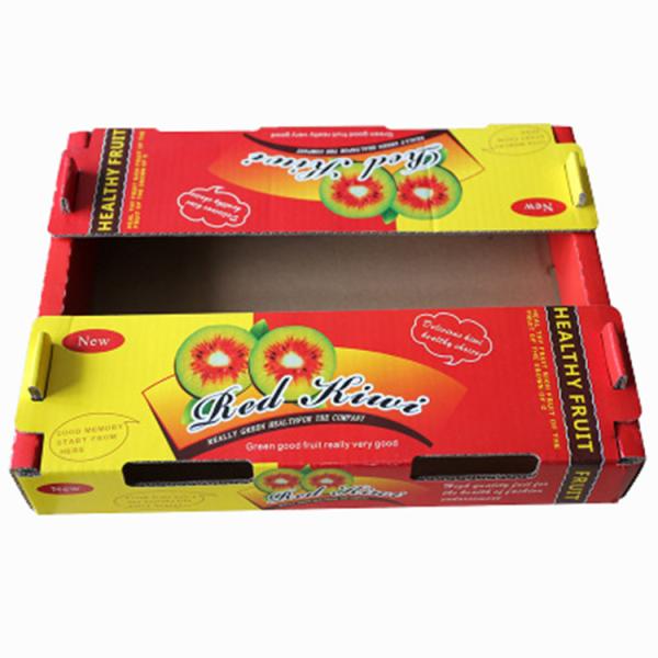 Stable Practical Vegetable Corrugated Boxes , Recyclable Tomato Shipping Boxes