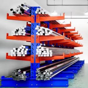 Industrial Cantilever Warehouse Racking , H Beam Cantilever Rack Single double