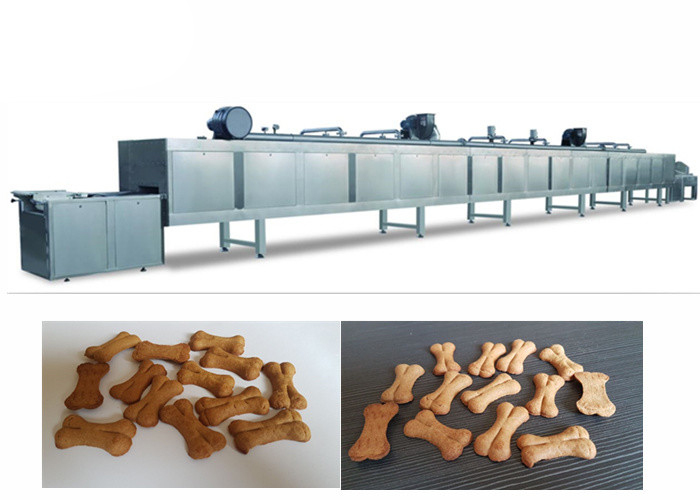 Low Price Different Capacity Dog Biscuit Making Machine , Pet Food Processing Line