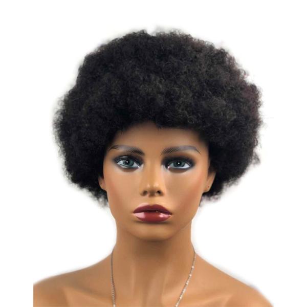 Raw Indian Human Hair Cuticle Aligned Pixie Cut Afro Curly Wigs GS Supplies 250g-450g