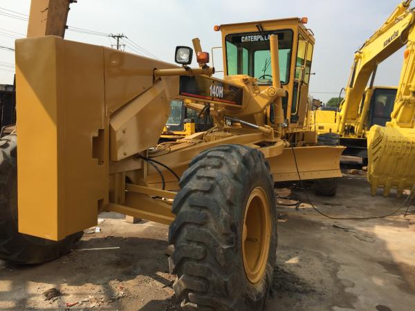 Used Caterpillar 140H Motor Grader 21T weight  3176C engine with Original Paint