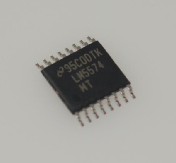 LM5574MTX 75V Entrada ancha 3A Convertidor de CC/DC de paso a descenso Integrado 170mΩ MOSFET 50kHz-1MHz Freq Ajuste de protección térmica/UVLO/OCP -40°C a +125°C Paquete TSSOP-16
