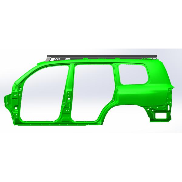 Black Powder Coating Car Roof Racks for Toyota LC150 LC200 LC300 Perfect for Camping