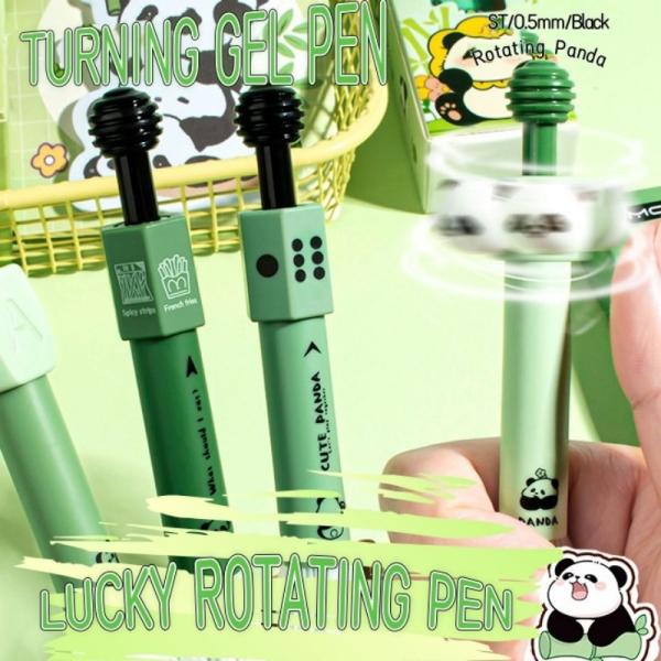 Creative Panda Rotating Gel Pen 0.5mm ST Tips Soft Grip Neutral Pen