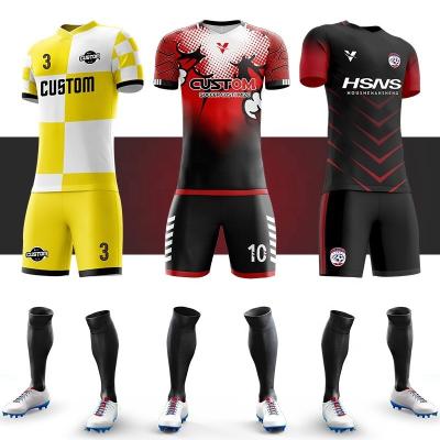 Sublimated Soccer Shirts Jerseys Uniform Kits Practical Washable