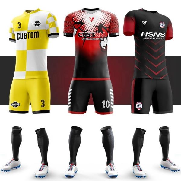 Sublimated Soccer Shirts Jerseys Uniform Kits Practical Washable