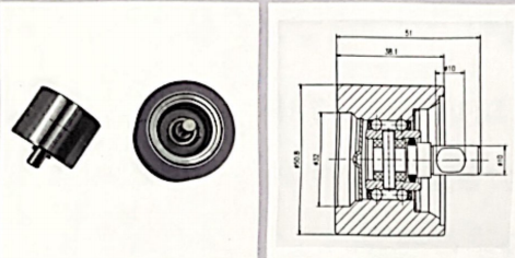 DTM Top Roller Texture Machine Parts SGLG-A-01 Type R Top Roller Integrated Type