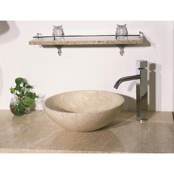 Nero Marquina Black Stone Sink Basin , Narrow Vessel Sink 400*400*140mm