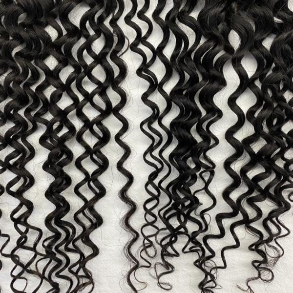 HD LACE 4X4 Lace Frontal Closure  Water Wave Ear to Ear HD Lace Frontal Pre Plucked 10-24inch  Human Hair Frontal Closures Free Part 150% Density Natural Black Color