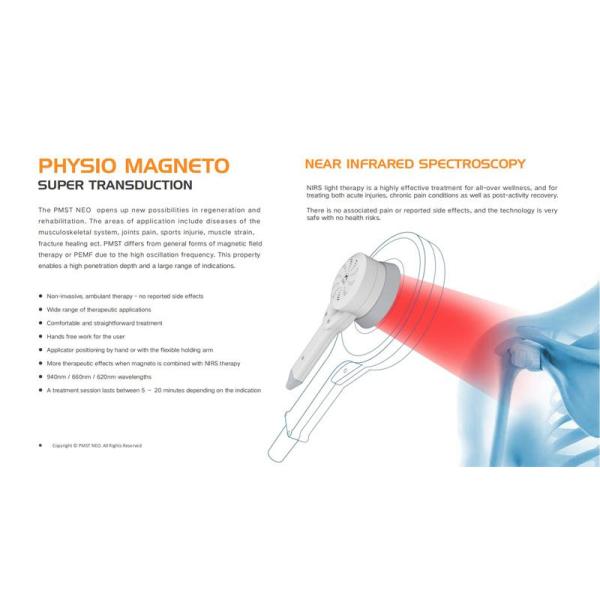 130KHz Magnetic Therapy Device For Treating Musculoskeletal Disorders Physio Magneto Infrared Physiotherapy