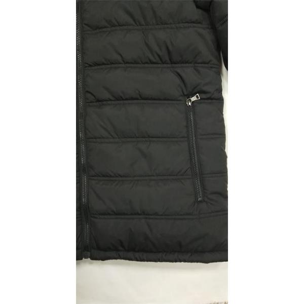 Navy Blue Mens Hooded Padded Jacket Mens Padded Parka With Hood Black
