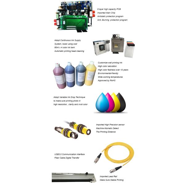 Машина украшения настенных росписей стены разрешения изготовленной на заказ печатной машины стикера стены высокая